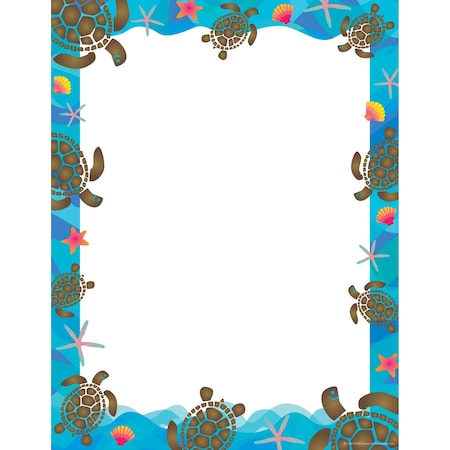 Barker Creek Kai Ola Sea Turtles Computer Paper, 50 sheets/Package 764